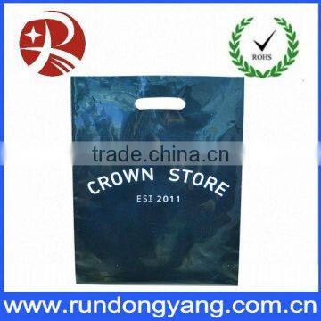 Printing Patch Handle Die Cut Plastic Bag for Shopping