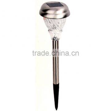 12pk Stainless Steel Glass Lens Solar Garden Lawn LED Path Light
