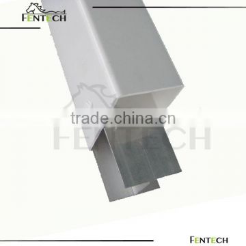 Aluminum strength for pvc fence