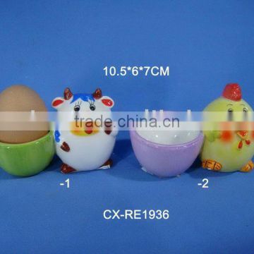 handpainting ceramic animal egg cup