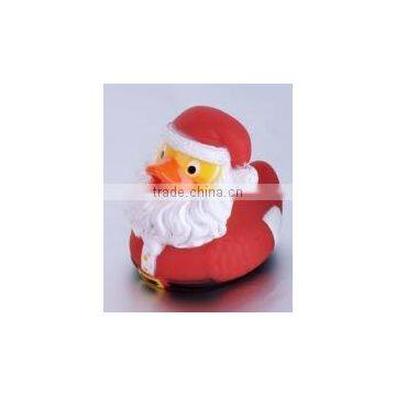 Christmas BPA free PVC kids bath swimming Santa duck