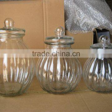 large volume jars glass with lid 2.5L,4L,5.5L