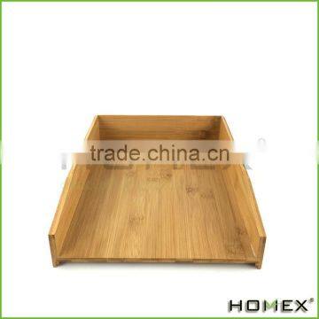 Natural Office A4 Bamboo Letter Tray Homex-BSCI