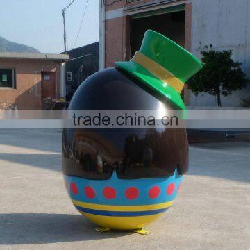 Egg Girl Mascot Figurine for Easter or Park Decoration photo-4