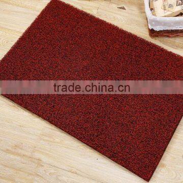 Wholesale leaf texture door mat chenille fabric