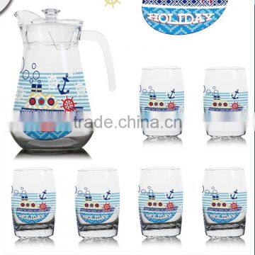1400ml 1300ml 1000ml Halloween Christmas Fruit Color Printing Jug and 6pcs Cups Set photo-4