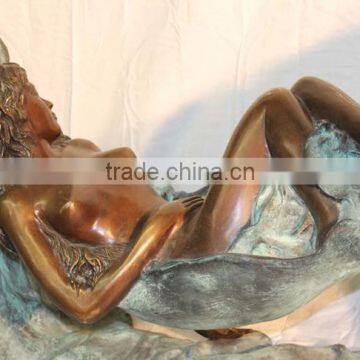 Bronze Foundry Wholesale Sexy Woman Bronze Sculpture Coffee Table for Sale photo-3
