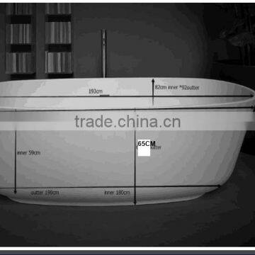 Home Decoration Luxury Hotel Chinese Stone Carving Baths Stone Bathtub photo-2