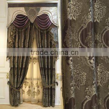 PRS-963 momoda luxury home decorations french retro antique curtain with sheers and valance arabian curtain fabric