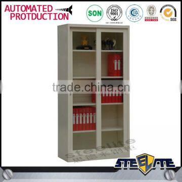 Metal Storage Cabinet Organiser Double Door Tall Shelf Cupboard photo-6