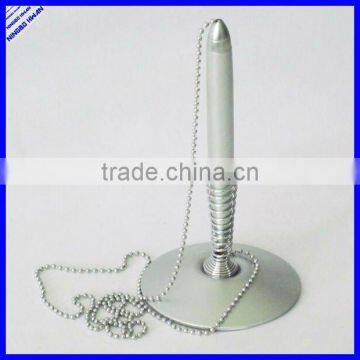 2014 new design metal desktop pen with chain