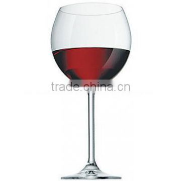 hand made clear wine glass