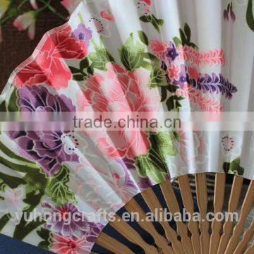 High Quality Bamboo Fabric Fan for Ladies photo-4