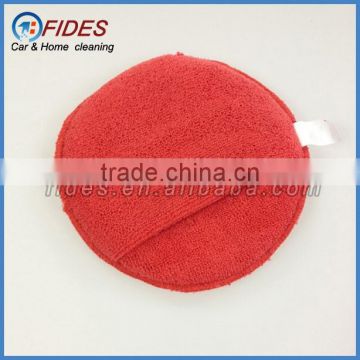 car wax applicator round microfiber sponge