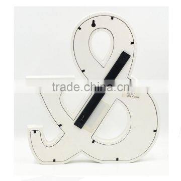 Lovely Painted Letters & Shape White Wooden LED Lighted Crafts photo-4