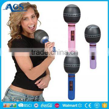 Wholesale kid multi-color customize inflatable microphone toy