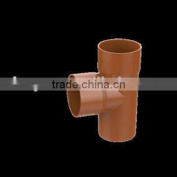 Factory price Manufacturer good quality PVC Fitting UPVC Rubber Joint plastic fitting for drainage GB Equal tee