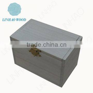 Factory supply paulownia wood rice box/Pine wood rice box with lock