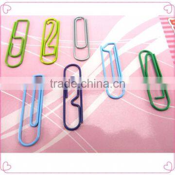 Colorful Assorted Number Shapes Metal Paper Clips photo-5