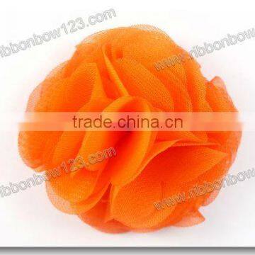 colorful handmade make organza fabric flowers