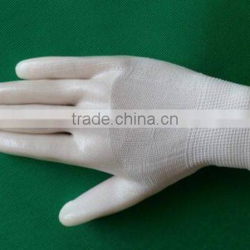 GZY 2015 White Low Price Wear-resisting pu Coated Gloves photo-6
