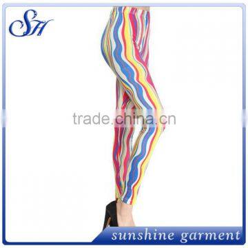 Clorful Leggings 2017 Custom Plus Size Polyester Leggings photo-4