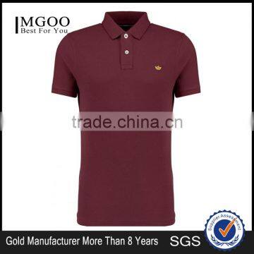 MGOO 2016 High Quality Short Sleeves Polo Summer Fashion Chest Logo 100% Cotton With Embroidery logo