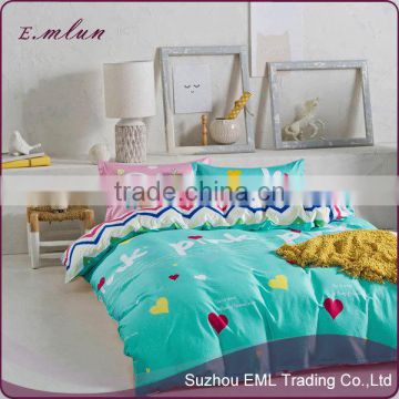 europe hot sale pure cotton bedclothes and half reactive printed twill cotton bedding four sets EML-12-W1003