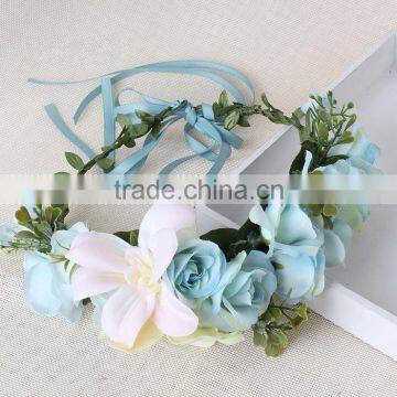 2017 Hot Sale Fashion Baby Girl Lace Flower Hair Band Fancy Hair Accessories photo-3