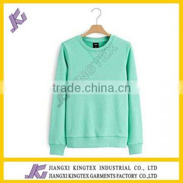 T/C80/20 Fleece Ladies Round Neck Sweater photo-3