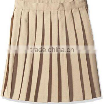 100% Cotton Beautiful Girl School Uniform Skirt ,School Uniform Design