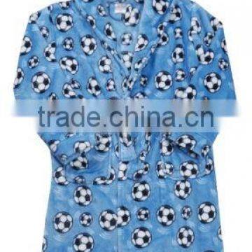 100% Cotton Quilted Velour Hooded Bathrobe photo-2