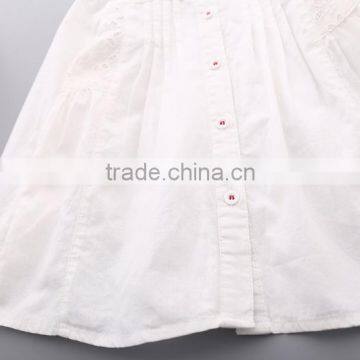 S33444W Casual New Baby Girls Blouse Cute White Vivi Collar Shirt Long Sleeve Blouse photo-3