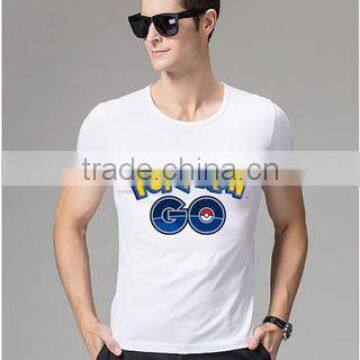 Hot sales white printed pokemon Go Men T shirt appearl