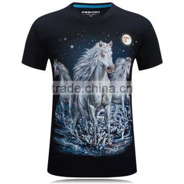 3D summer wholesale Men's tshirt printing cotton custom tshirt