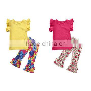 New Arrival Spring Summer Princess Baby Girl Clothing Outfit Hot Sale Baby Party Top With Pants Ruffle Set Fashion Flower Pants photo-5