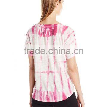 Women's Fashion Good Looking Short Sleeve Wholesale Tie Dye T-Shirt photo-6