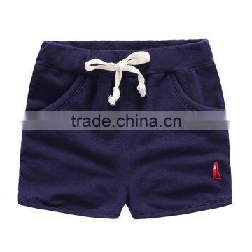 New Style Solid Color Knitted Boys Wholesale Shorts photo-4