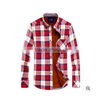 2015 Custom Plaid Flannel Casual Shirt For Men