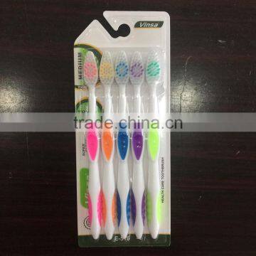 5 pack high quality nylon adult toothbrush