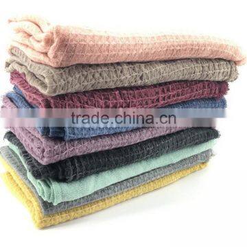 Women Plaid Cashmere Scarf Pashmina Warm Winter Scarf photo-6