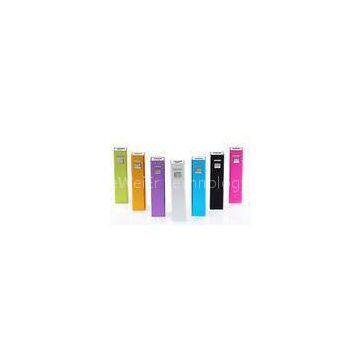 Lithium-ion ROHS 2600MAh USB Power Bank 5V , Colorful Lip Stick Quick Charger