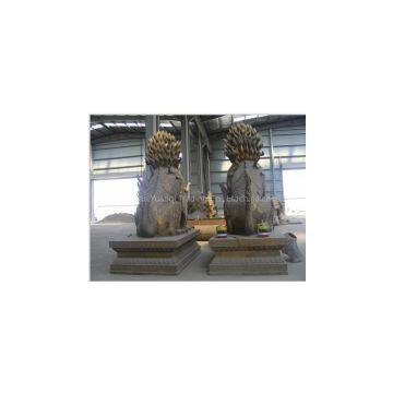 Bronze Pair Kylin Sculpture photo-2
