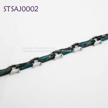 OEM & ODM Anniversary Iron Zink Alloy Glass Gem Silk Thread Jewelry photo-3