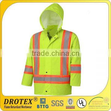 Flame Resistant Stretch Hi-Vis Rain Jacket photo-3