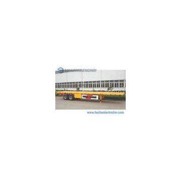 Container Transport 40FT Flat Bed Trailer 2 Axle Trailer ISO