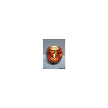 Glass Round Candle Holder(296387)