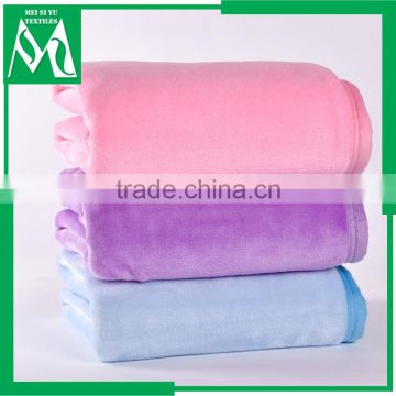 New design blanket thick fleece travel with trim