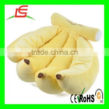 LE B095 Hot sale banana plush stuffed toys in fruit design for kids