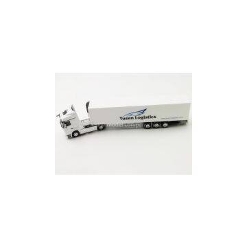 1:50 Yusen white truck model toy